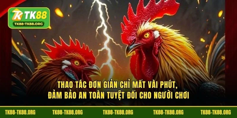 Thao tác đơn giản chỉ mất vài phút, đảm bảo an toàn tuyệt đối cho người chơi
